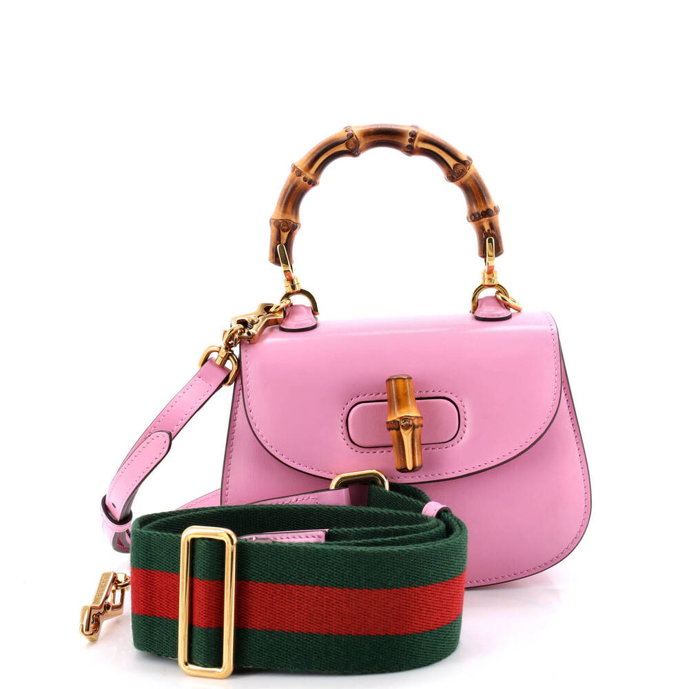 Gucci Mini Bamboo 1947 Top Handle Bag Leather